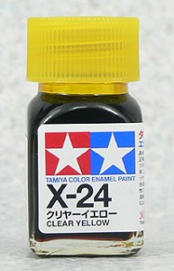 TAMIYA 琺瑯系油性漆 10ml 亮光透明黃色 X-